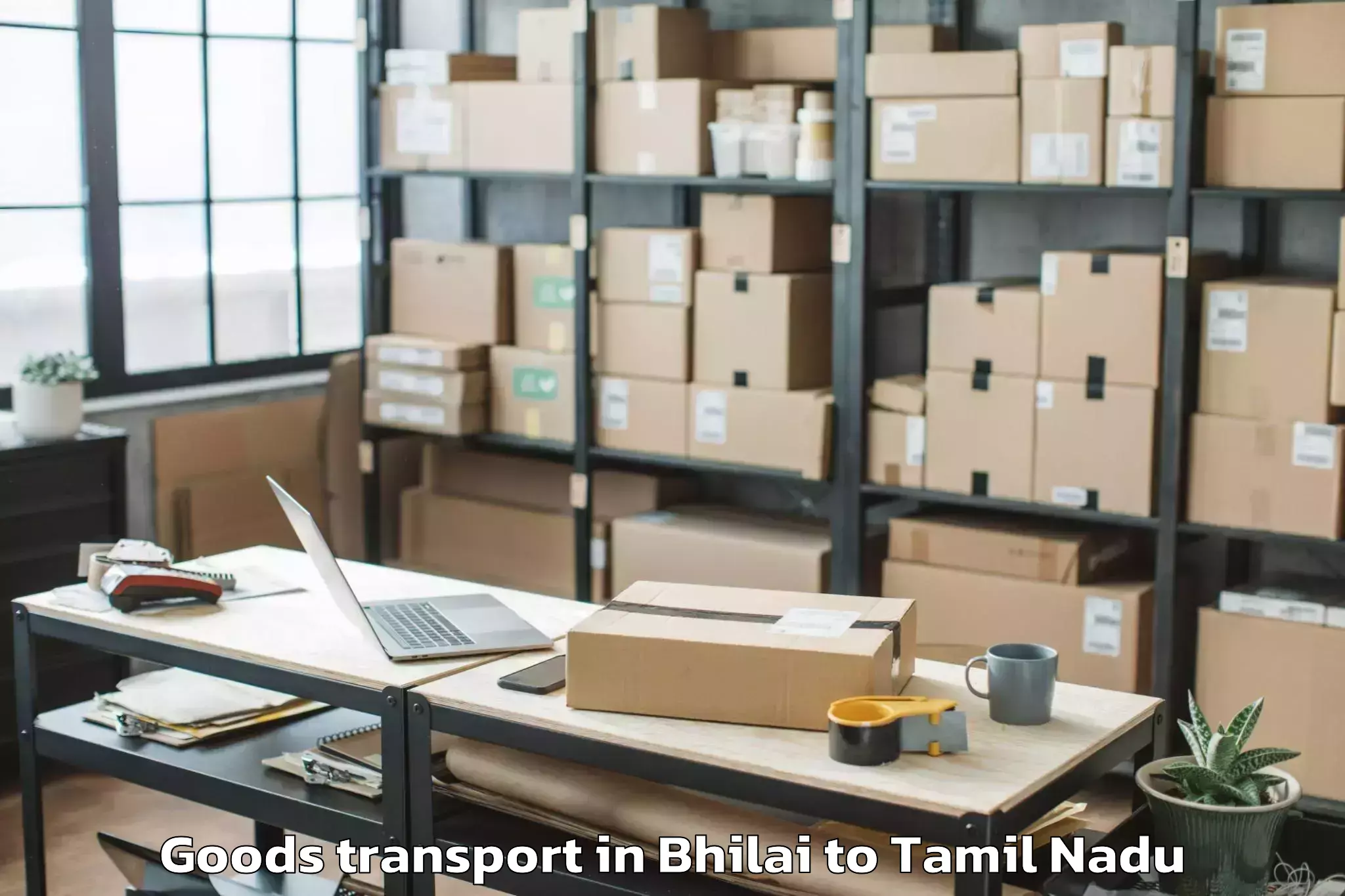 Expert Bhilai to Chengam Goods Transport